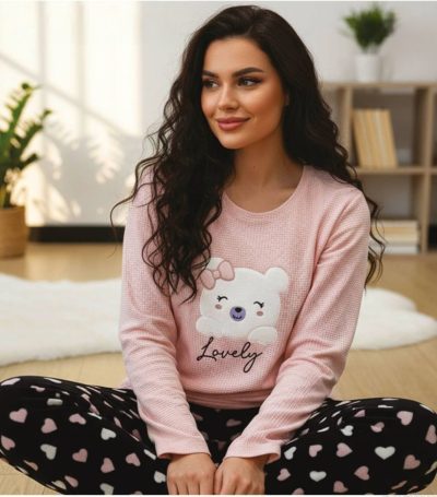 Дамска пижама полар 22065