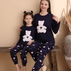 Еднакви дамски и детски пижамки 13