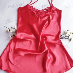 Идеи за модни дамски летни пижами от сатен 5