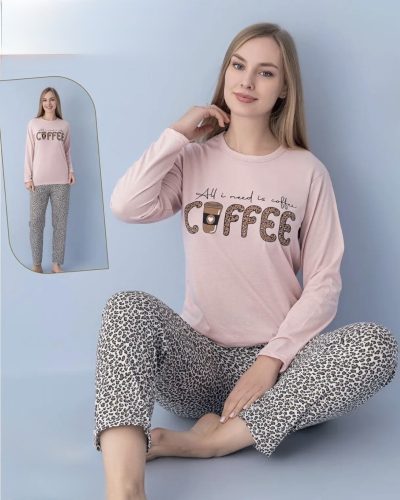 Дамска пижама с дълъг ръкав 7912