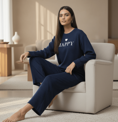 Дамска вафлена пижама 8896