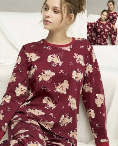 Дамска пижама с дълъг ръкав 41141-A