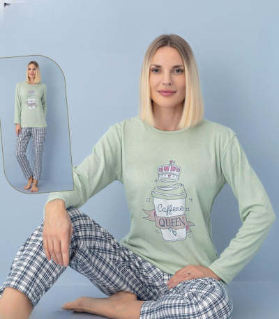 Дамска топла пижама - интерлог 7966