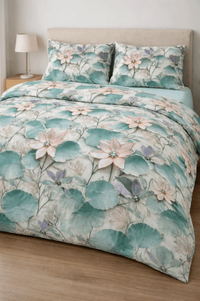 Спален комплект - Ранфорс с ластик + кутия 8066-318