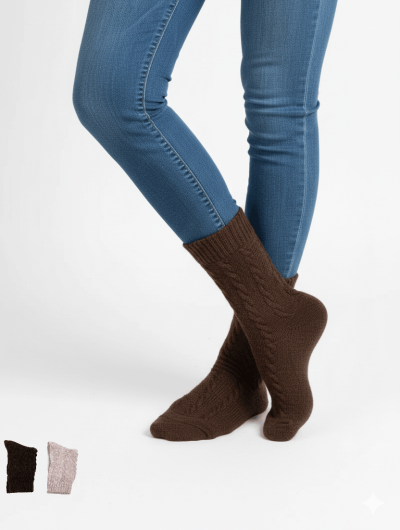 Вълнени чорапи - 2 чифта S6021-2