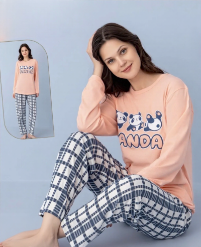 Дамска пижама с дълъг ръкав 7959