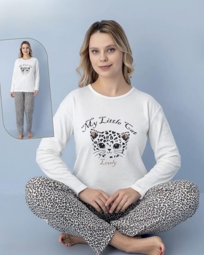Дамска топла пижама - интерлог 8048