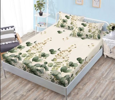 Чаршаф с ластик + 2бр калъфки 999-403