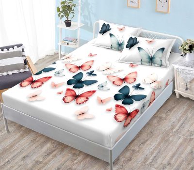 Чаршаф с ластик + 2бр калъфки 999-405