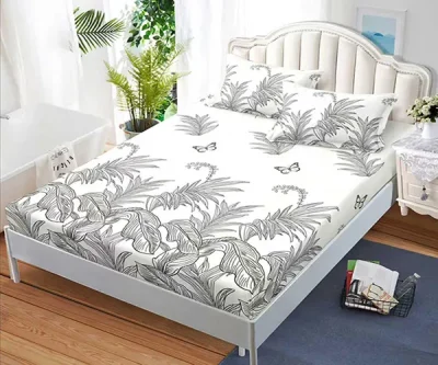 Чаршаф с ластик + 2бр калъфки 999-406