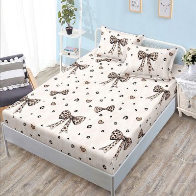 Чаршаф с ластик + 2бр калъфки 999-408