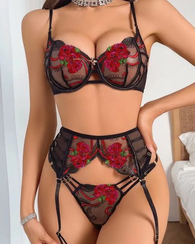 Комплект еротично дамско бельо 2025023