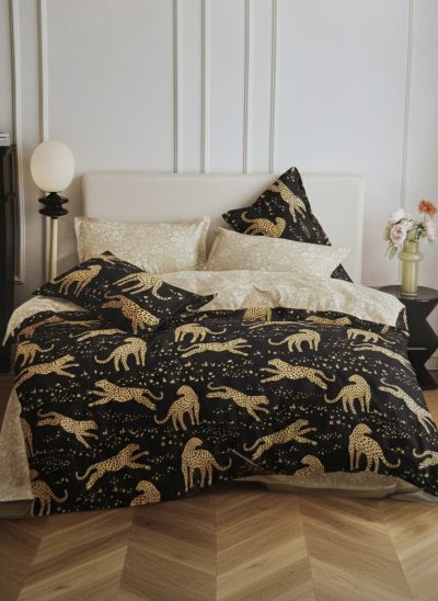 Бюджетен спален комплект с ЛАСТИК- 4части 8090-759