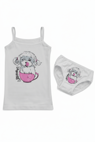 Комплект бельо за момиче 1004-44