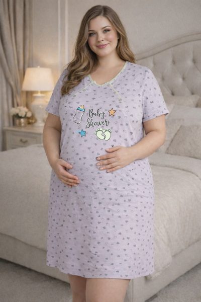 Макси нощница за бременни 3328-1