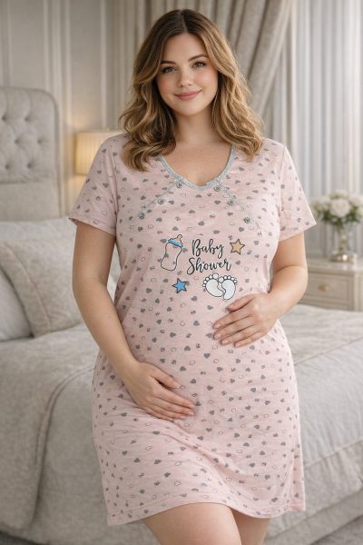Макси нощница за бременни 3328