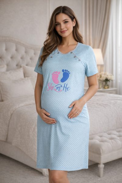 Макси нощница за бременни 3200-1