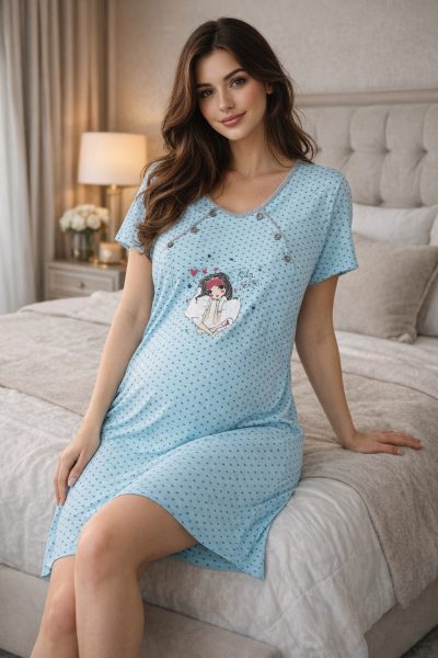 Нощница за бременни 3018-3