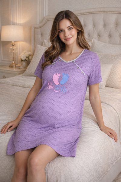 Макси нощница за бременни 3200-2